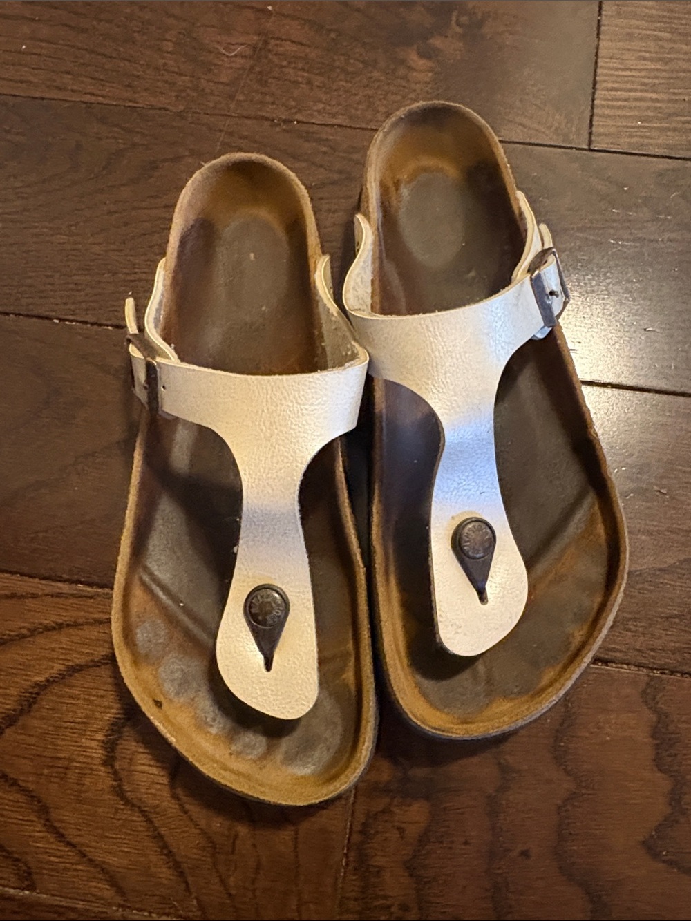 Champagne Leather Birkenstocks